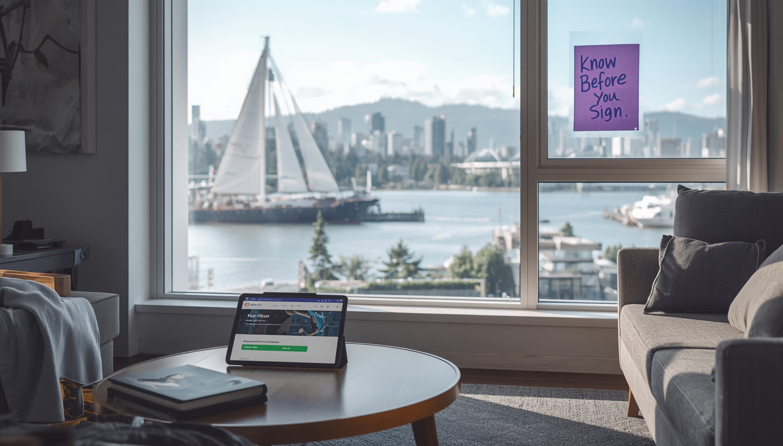 English Bay renters view